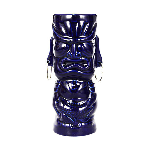 Verre Tiki Samoar Bleu Royal