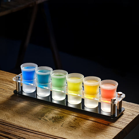 Verres à shot avec Présentoir Transparent