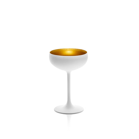 Coupe à Cocktail Blanc & Or