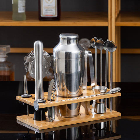 Kit Cocktail Barman Premium avec Support Raffiné