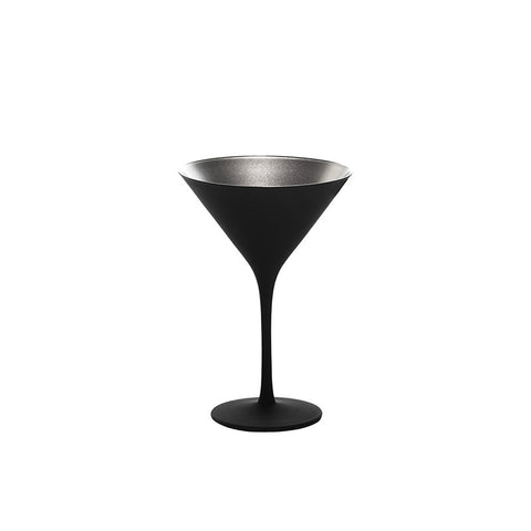 Coupe à Cocktail Moderne Noir & Argent