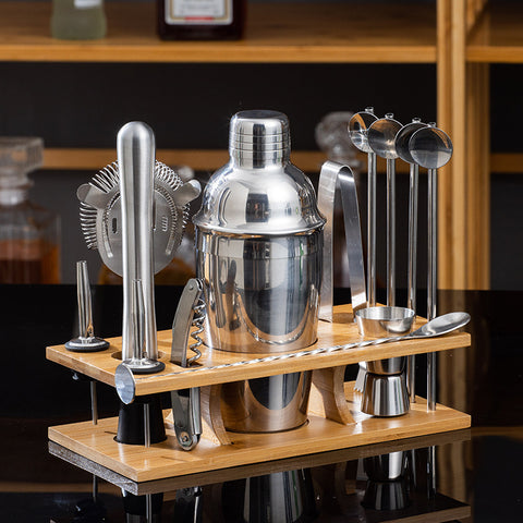 Kit Cocktail Barman Premium avec Support Raffiné