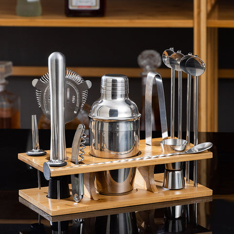 Kit Cocktail Barman Premium avec Support Raffiné