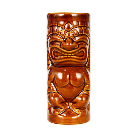Verre Tiki Totem Ambré