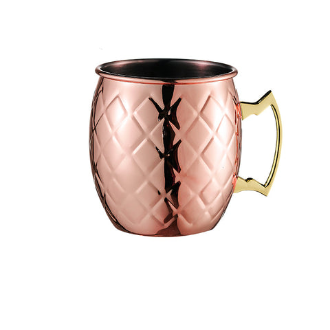 Mug Cuivre Motif Diamant