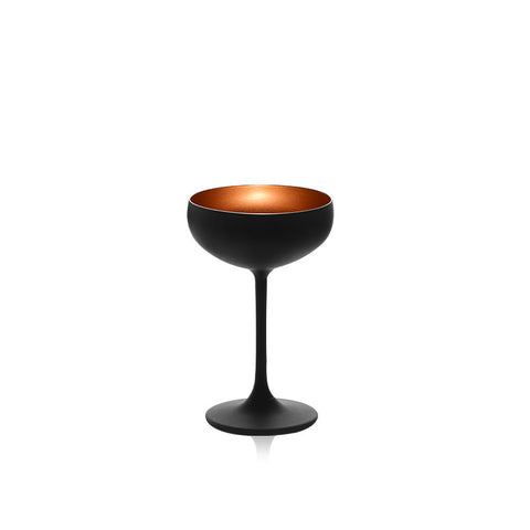 Verre Martini Sophistiqué Noir & Cuivre