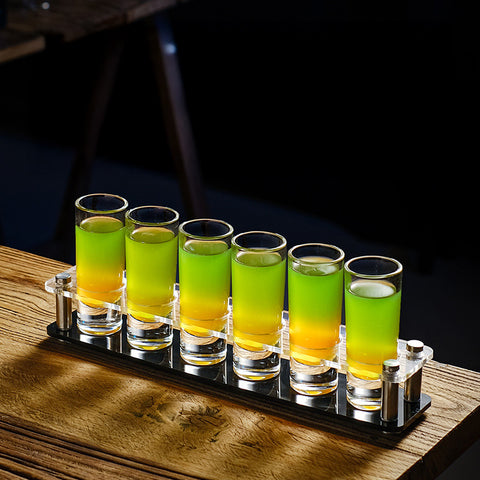 Set Dégustation Six Verres à Shot avec Support