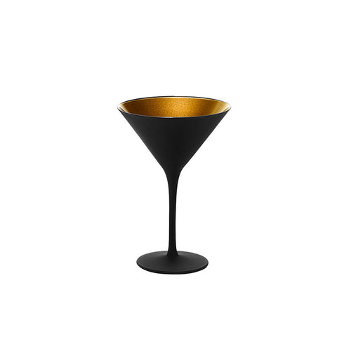 Verre Martini Premium Noir & Or