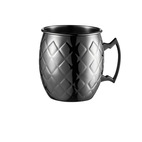 Tasse Moscow Mule Noire Motif Diamant