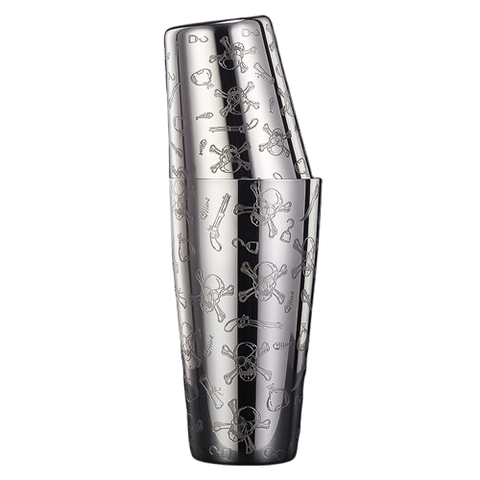 Shaker Professionnel Motif Tête de Mort